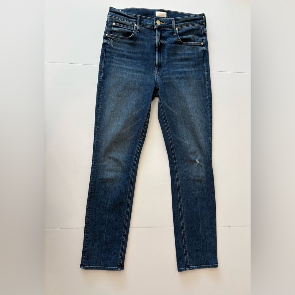 MOTHER The Dazzler Hoover Women's Classic Blue Skinny Jeans 27 - Picture 2 of 6